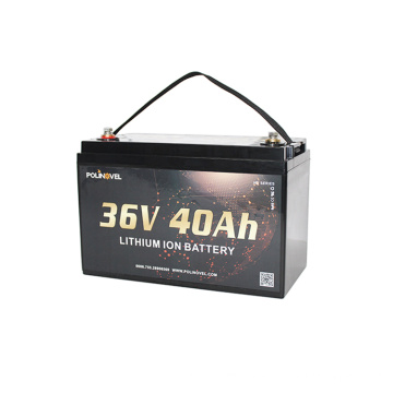 Polinovel longer run time minn kota fishing boat lifepo4 lithium ion battery 36v 40ah